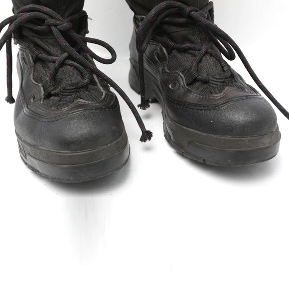 Vintage Sorel Snowfox TR Lined Winter Boots Leather Rubber Kaufman Canada Black - Picture 5 of 16